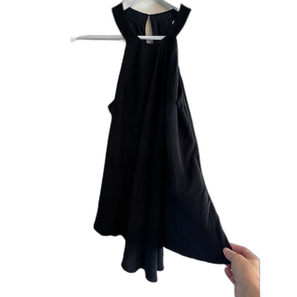 Stunning Ramy Brook Black Silk halter top sz small